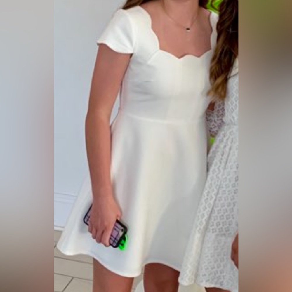 WHITE MINI DRESS - Picture 2 of 2